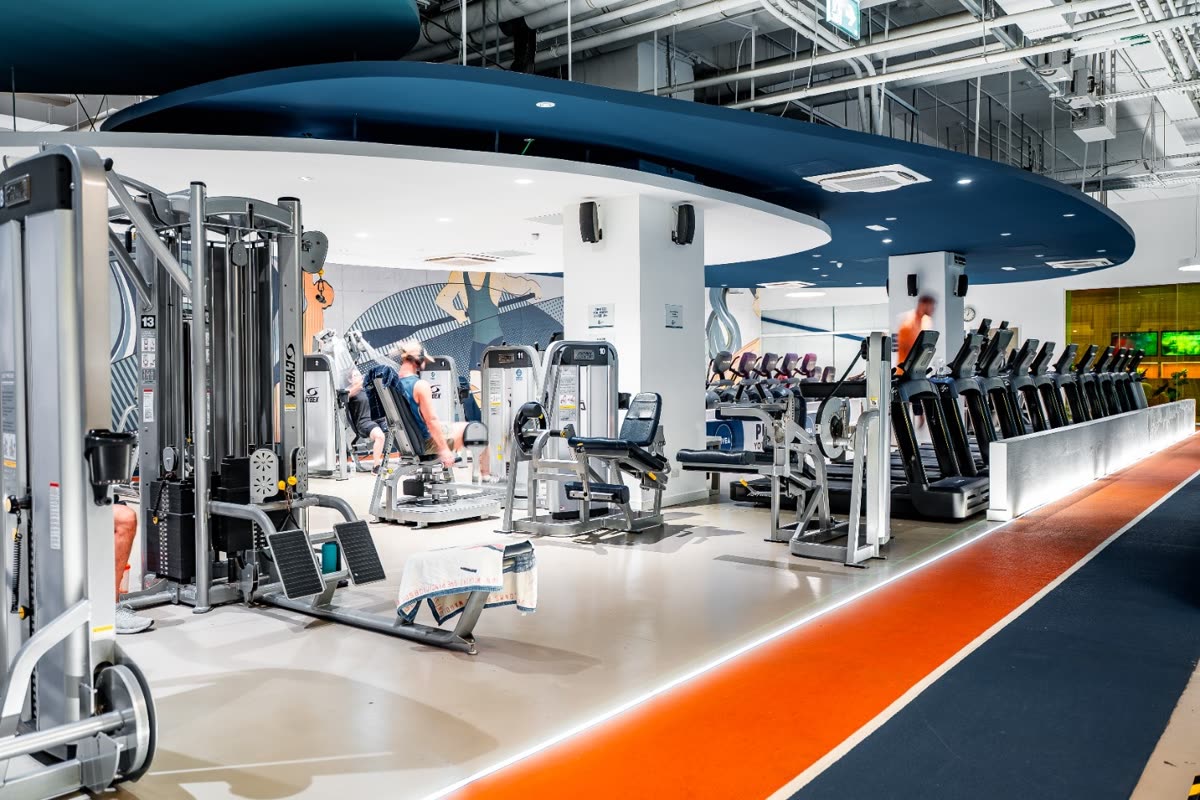 Inside Sky Spirit Fitness Lounge